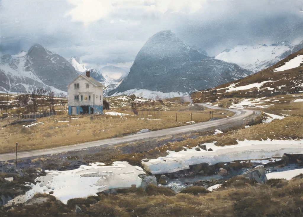 23. Fjord Dal by Stanislaw Zoladz | 25 watermedia paintings by 25 top artists