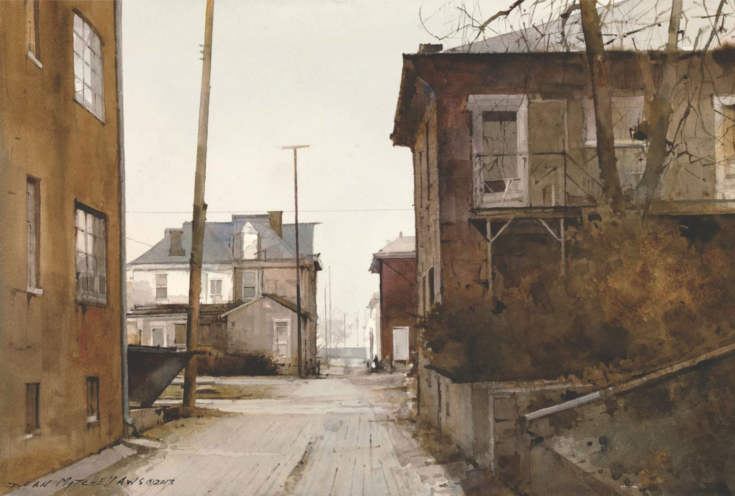 Damp Morning by Dean Mitchell | 25 watermedia paintings by 25 top artists