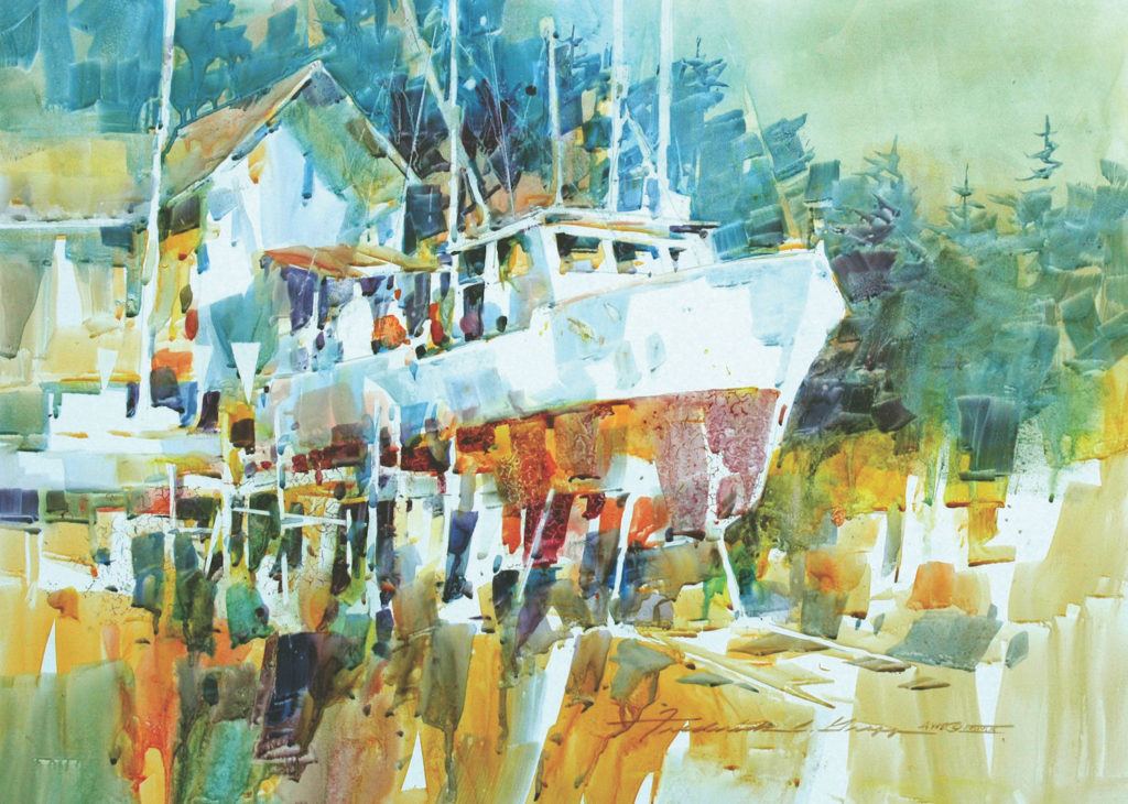 10. Foxy Lady II by Frederick C. Graff | 25 watermedia paintings by 25 top artists