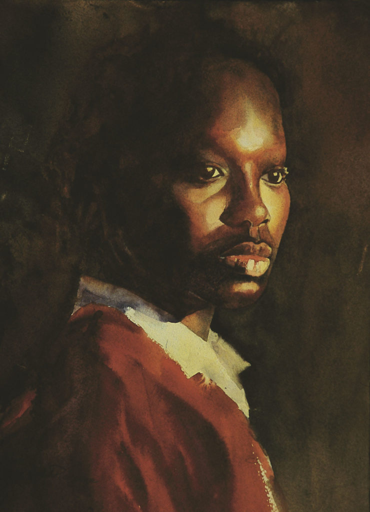 25. The Red Sweater by Jean Pederson | 25 watermedia paintings by 25 top artists
