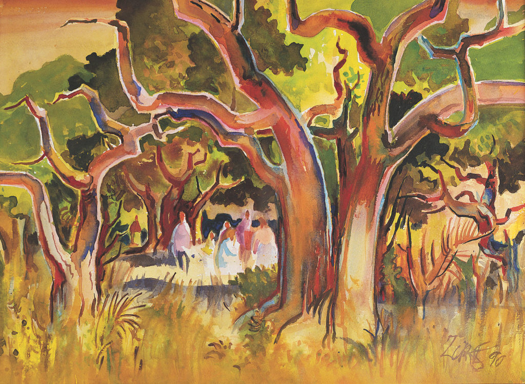 5. The Wash by Milford Zornes | 25 watermedia artists by 25 top artists
